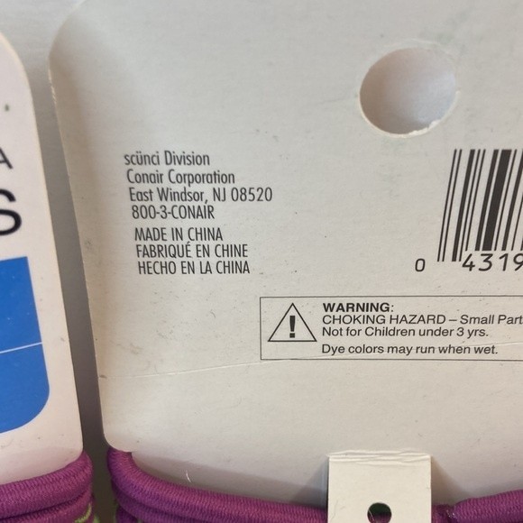 Scunci Hair Elastics No Damage Comfort Classics Orange Black Purple Green - Picture 6 of 13